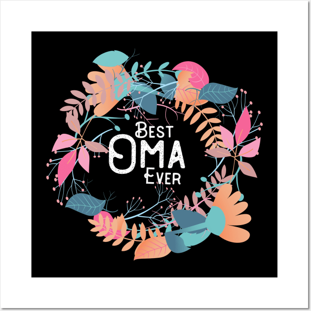 German Grandmother Best Oma Ever Wall Art by LovableDuck